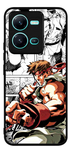 Funda Protector Case Para Vivo V25 5g Street Fighter