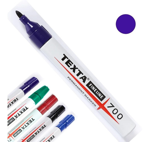 Caneta Marcador Cirurgico P/pele Texta 700 - Kit 3 Roxo