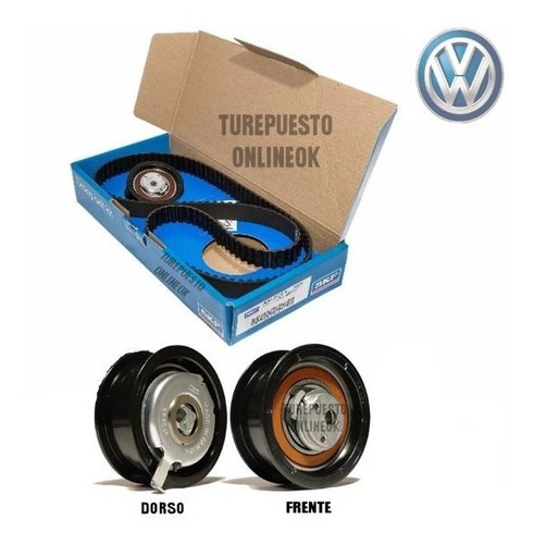 Kit Tensor Y Correa Distribucion Skf Vw Golf 1.9 Gtd