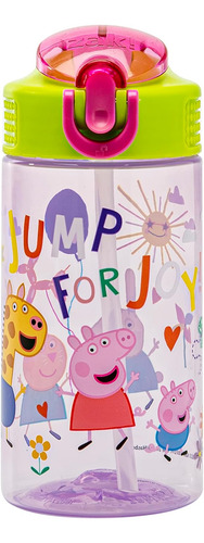 Zak Designs Botella Diseño De Minecraft, Plástico 16 Y 25 Oz Peppa Pig 16 Onza
