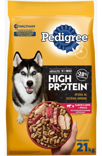 Alimento Pedigree High Protein Perro Adulto 21 Kg