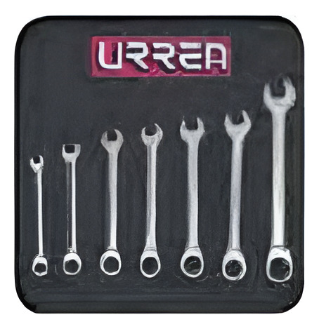 Juego Llaves Combinada De Matraca Urrea Mecanica Kit