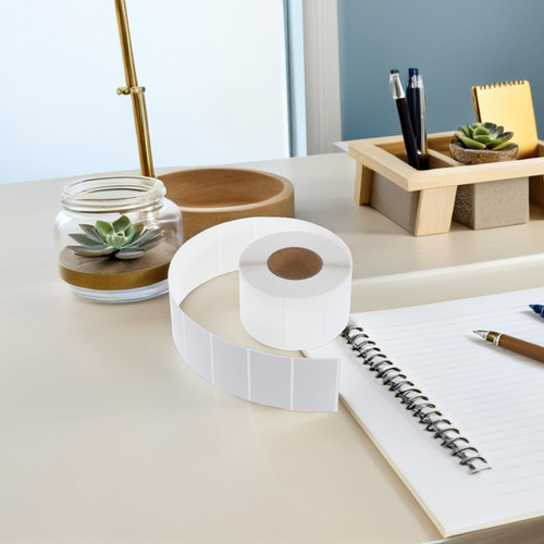 1 Rollo De Pegatinas Térmicas Para Impresora De Etiquetas Té