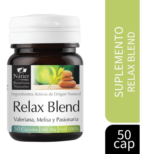 Relax Blend Relajante Sedante Natural X50 Cápsulas | Natier 