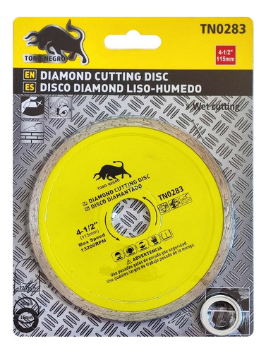 Disco Ceramico Corte Diamantado 115mm 4 1/2 Continuo Turbo