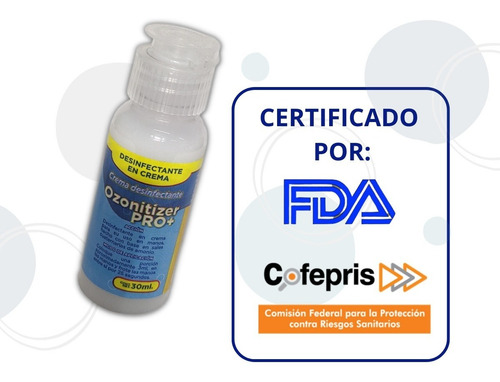 Crema Antibacterial Sanitizante Desinfectante 30 Ml 10pzas