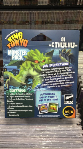 Imagen 2 de 3 de King Of Tokyo: Cthulhu Monster Pack (expansión) - Bureau
