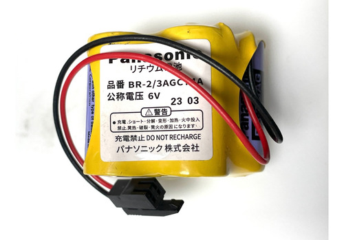 5x Pila Batería P/amplificador Fanuc Br-2 3agct4a 6v C Negro