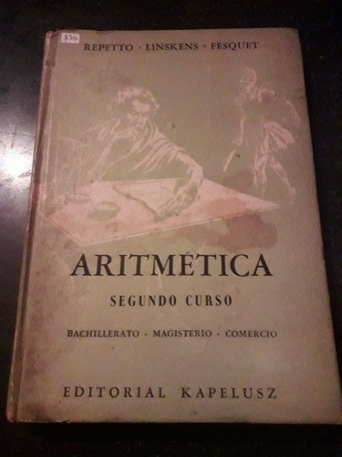Libro Aritmética Segundo Curso Repetto Linskens Kapelusz