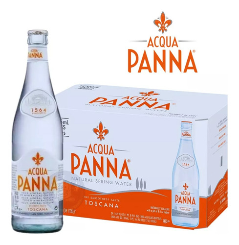 Água Mineral Acqua Panna Toscana Sem Gás Garrafa 24x505 Ml