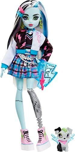 Monster High Doll, Frankie Stein Con Accesorios Y Hnq17