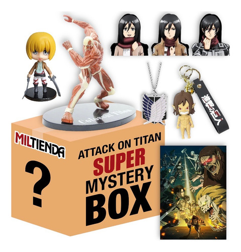 Attack On Titan Mystery Box Super Figura Y Más - Miltienda