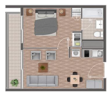 Buzeta 4027 - Departamento 1d1b, Cerrillos