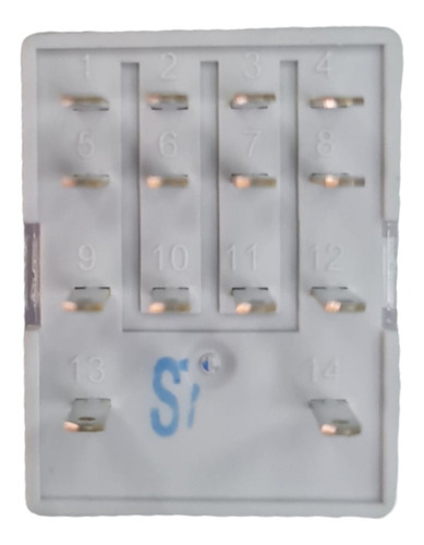 6 Pzas Relay Relé Encap. Abb 230v 14 Pines C/base Cr-m0230ac (Usado)