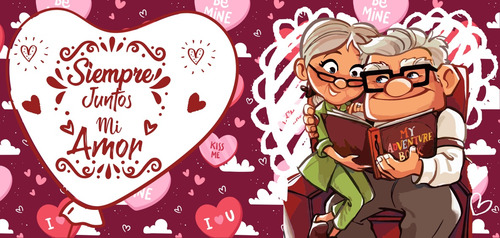 Taza Amor, Carl Y Elie Siempre Juntos Mi Amor Up.