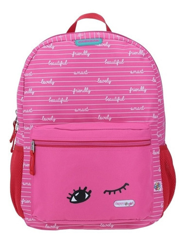 Mochila Grande Rosa Chenson Happy Girl Primaria Idel Para Ni Color Fucsia