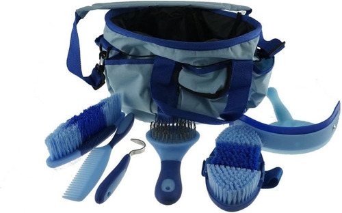 Kit De Aseo Para Caballos Bolso Y Accesorios - Blue/cyan