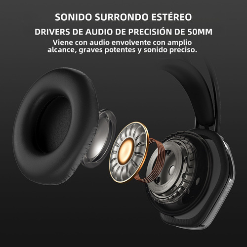 Audífonos Voistek V10 Para Juegos De 3,5 Mm Con Micrófono Color Negro