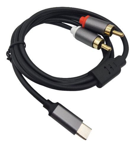 - Tipo-c Macho A 2 Rca Y Cable Macho Usb C Para Auriculares