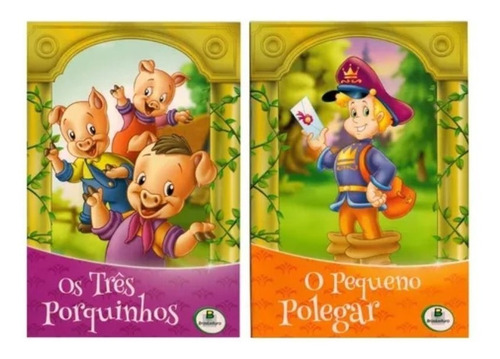 Imagem 2 de 8 de Kit Livro Infantil - Clássicos De Ouro - 10 Und