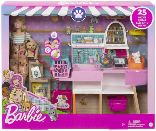Muñeca Barbie Tienda De Mascotas