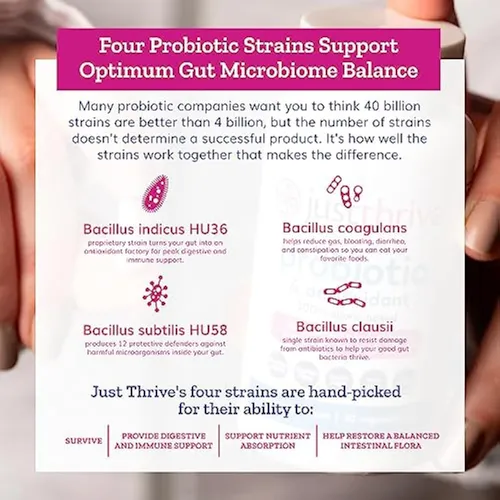 Suplemento Probiótico Y Antioxidante Just Thrive -