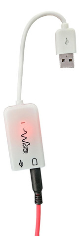 Adaptador Placa De Som Usb 7.1 Adaptador Áudio Notebook Pc Cor Branco