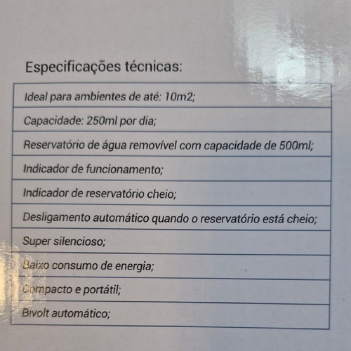 Desumidificador De Ar Antimofo/ácaro Bivolt Silencioso