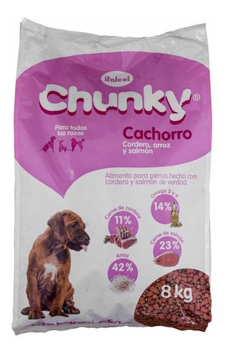 Chunky Cordero Cachorros 8 Kg