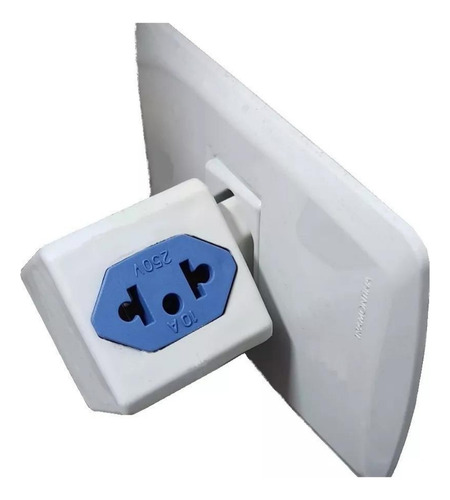 Kit 100 Un Adaptador Tomada Cubo Colorido 4 Entradas 10a/20a