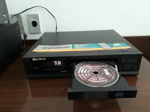 Cd Player Gradiente Cdp-380rc, Com Controle, Cabo E Manual