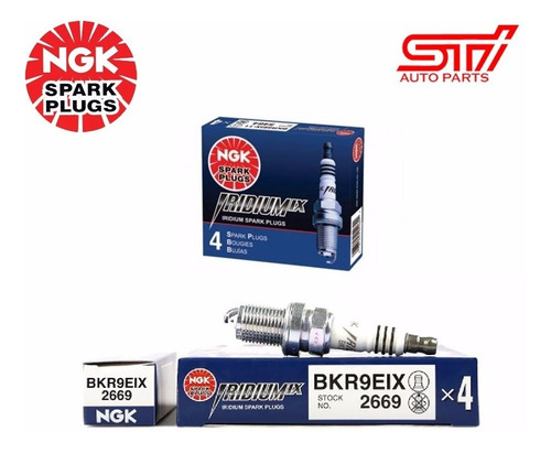 Imagem 2 de 3 de Vela Ignição Iridium Ngk Importada Bkr9eix Unidade