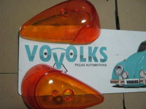 Imagem 5 de 6 de Par Lentes Fusca Itamar Série Ouro Sorriso Largo Com Logo Vw