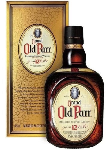 Imagem 1 de 10 de Whisky Grand Old Parr 12 Anos 1l C/ Nota Fiscal E Selo Ipi