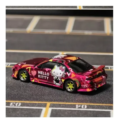 Tarmac Works 1:64 Vertex Silvia S14 Hello Kitty Pink Chrome