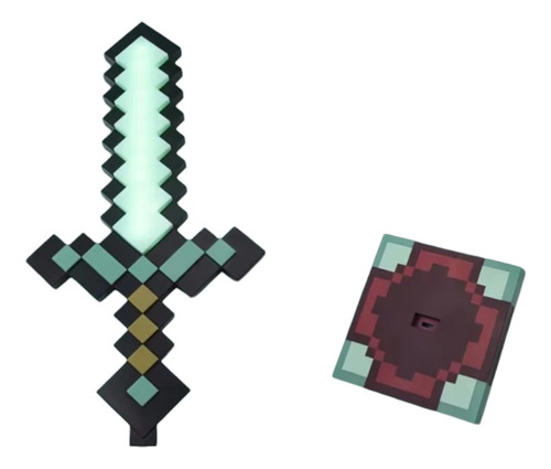 Espada De Minecraft Luminosa Diamante