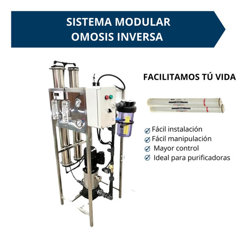 Purificadora Agua Osmosis Inversa Pre-armada 600 Garrafones