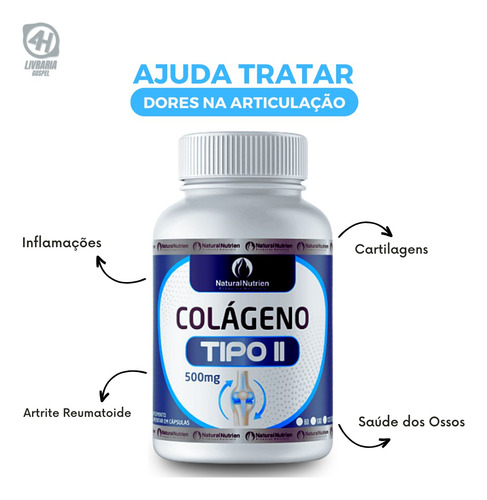 Colágeno Tipo 2 500mg 100 Cápsulas O Que É E Para Que Serve