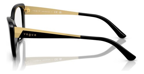 Montura de gafas Vogue VO5587L W44 de 54 grados, color negro/dorado
