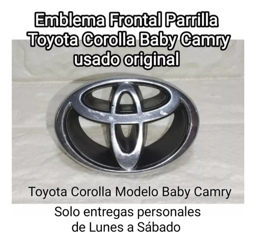 Emblema Frontal Toyota Corolla 93/98 B. Camry Caja2 