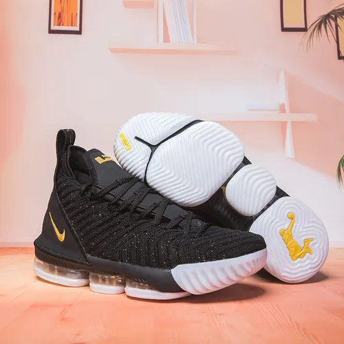 Lebron 16 online negras con dorado