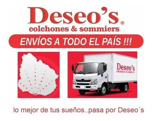 Imagen 4 de 4 de Colchón Deseo´s Da Vinci 2 Plazas Espuma Y Eps 138x188x24