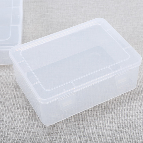 La Caja De Plástico Transparente Rectangular Portátil Engros
