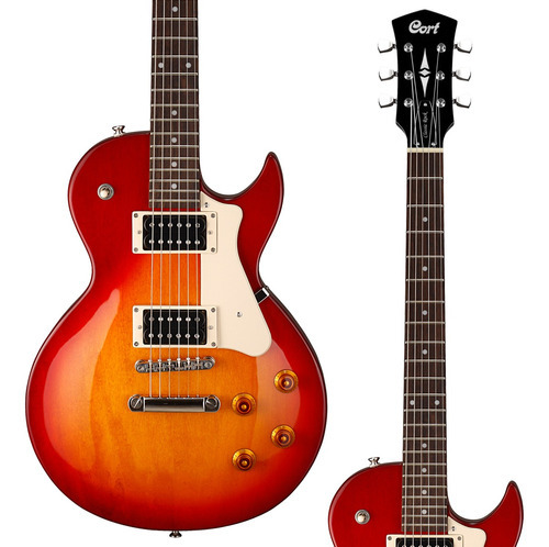 Guitarra eléctrica Cort Cr Series Cr100 Cherry Red Burst