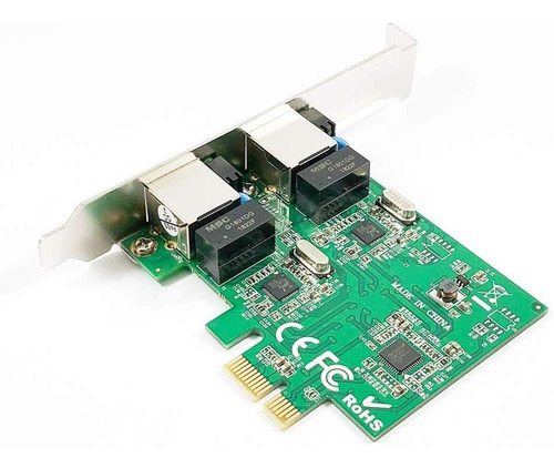 Imagen 3 de 5 de Tarjeta De Red Dual 2 Puertos Rj45 Pci Express Corporativo