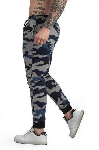Imagen 1 de 10 de Pack 2 Pantalones Joggers Camuflado Tactico Moda Militar A66
