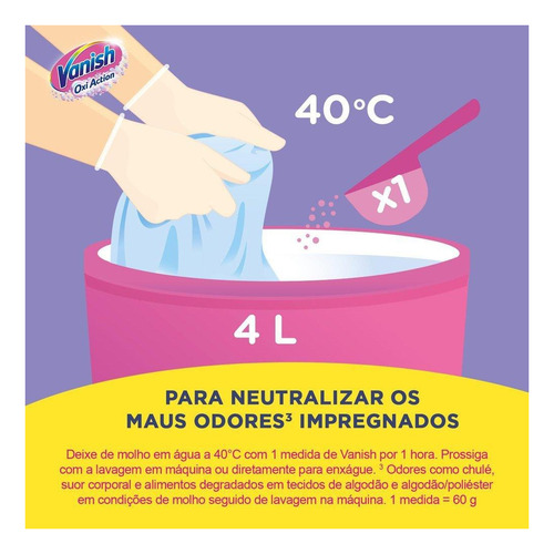Tira Manchas Em Po Vanish Oxi Action Sache 120g
