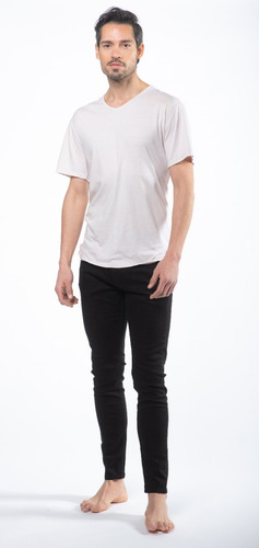 Jean Skinny Color Negro Hombre - Mizu