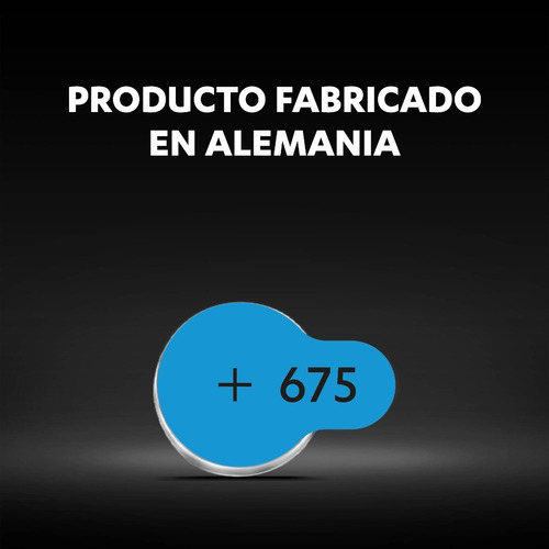Duracell Pila 675 Botón Audífono 6 Unidades Blíster