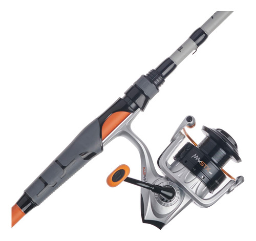 Abu Garcia Combo Carrete Giratorio Caña Pescar Max Stx